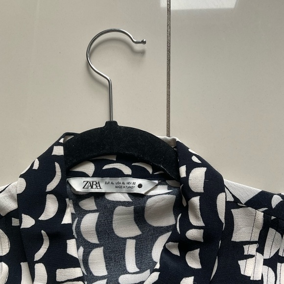 ZARA PRINT FLAIR LONG DRESS - Picture 4 of 4